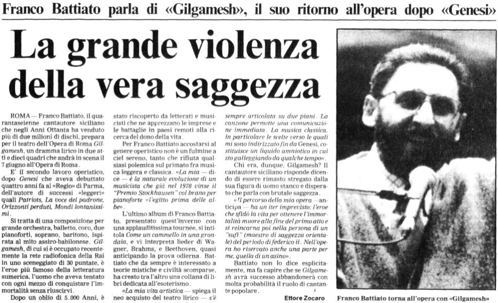 La grande violenza della vera saggezza