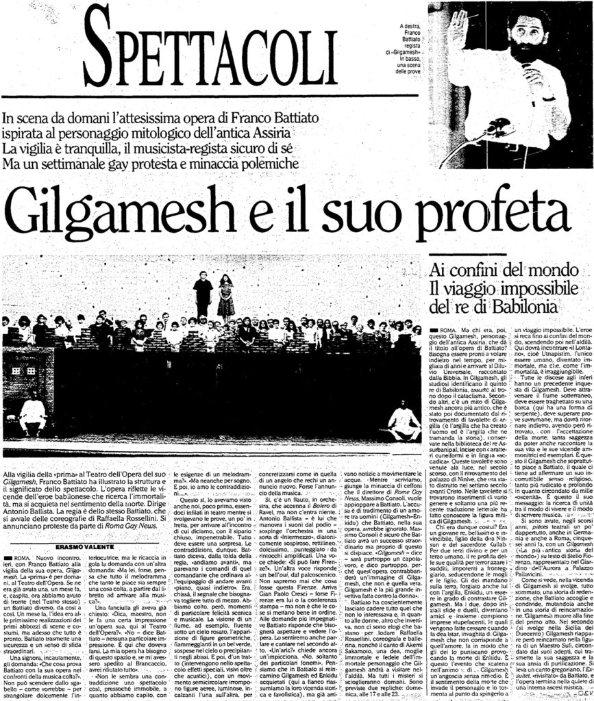Gilgamesh e il suo profeta