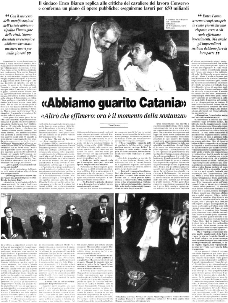 «Abbiamo guarito Catania»