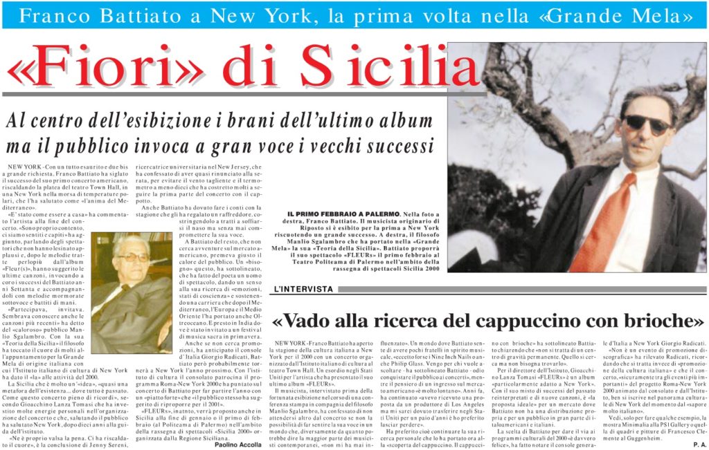 «Fiori» di Sicilia