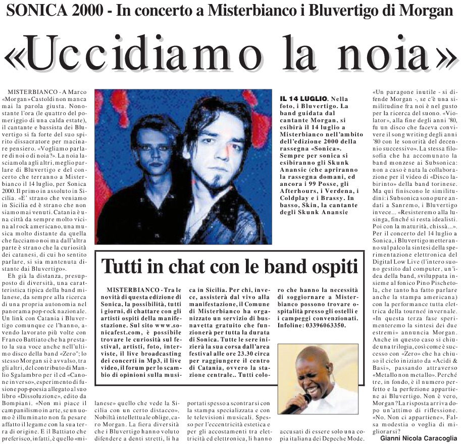 «Uccidiamo la noia»