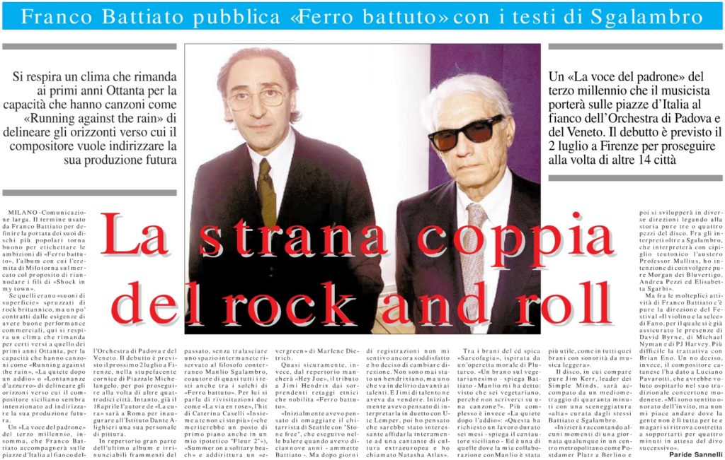 La strana coppia del rock and roll