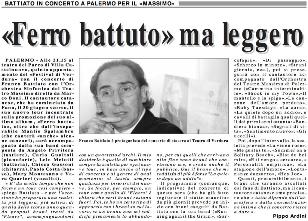 «Ferro battuto» ma leggero