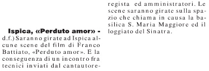 Ispica Perduto amor