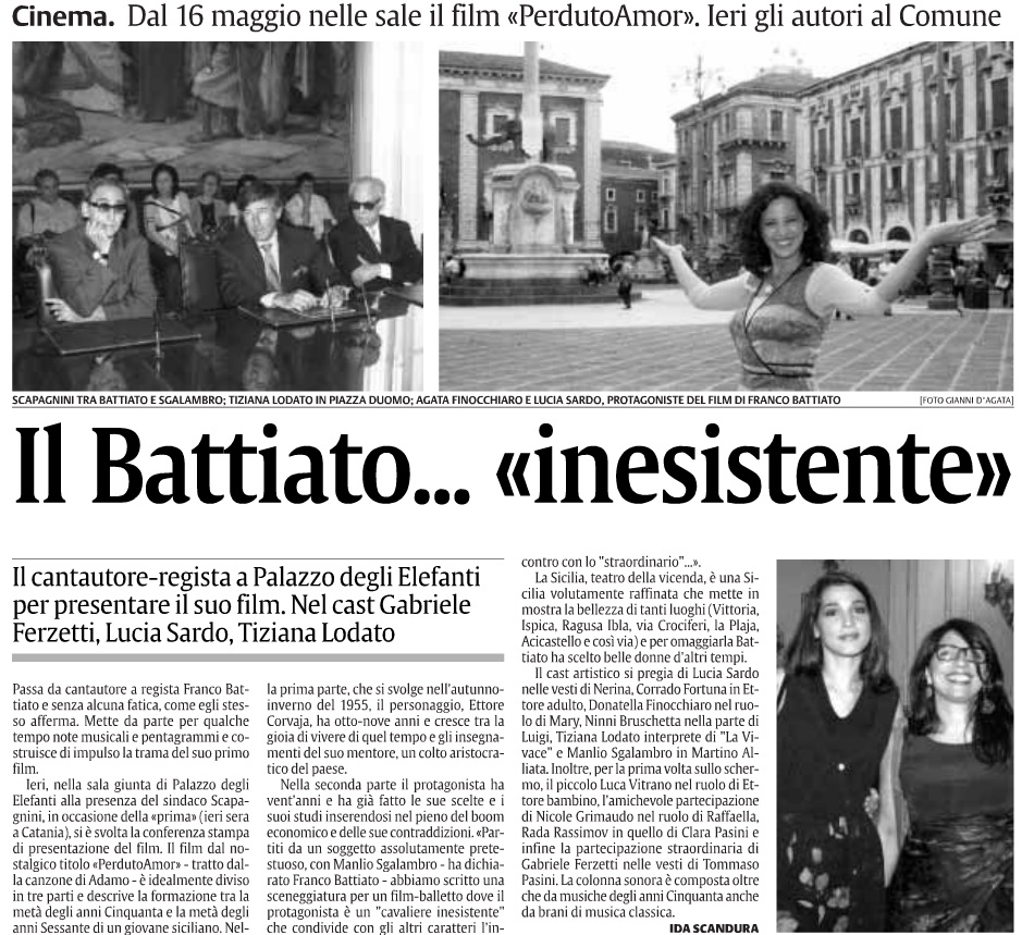 Il Battiato… «inesistente»