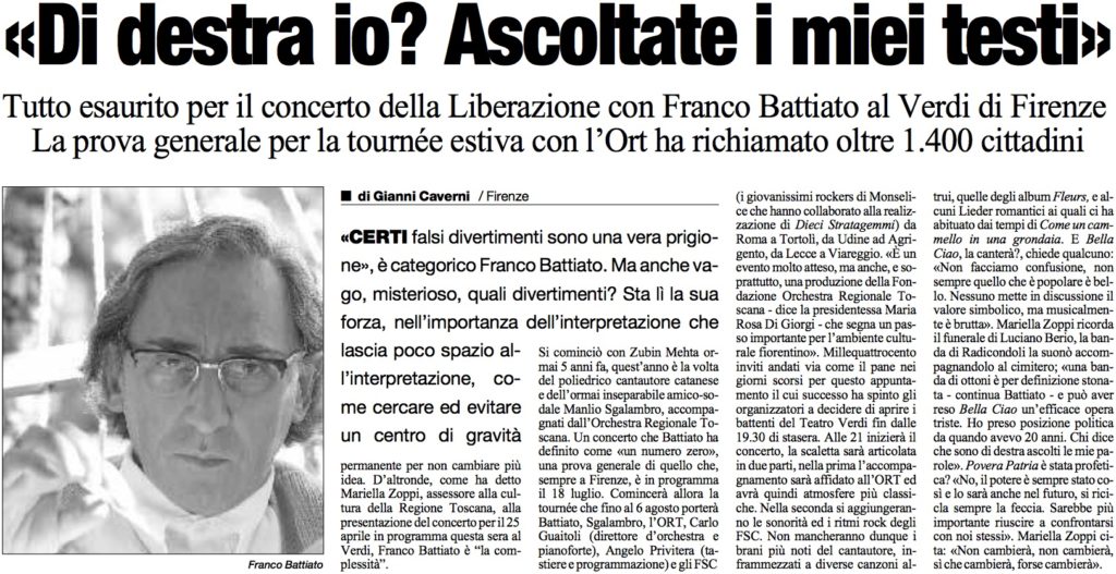 Di destra io Ascoltate i miei testi