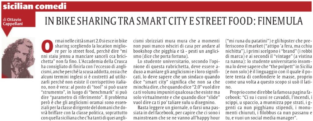 In bike sharing tra smart city e street food: finemula