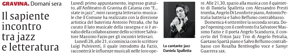 Il sapiente incontro tra jazz e letteratura